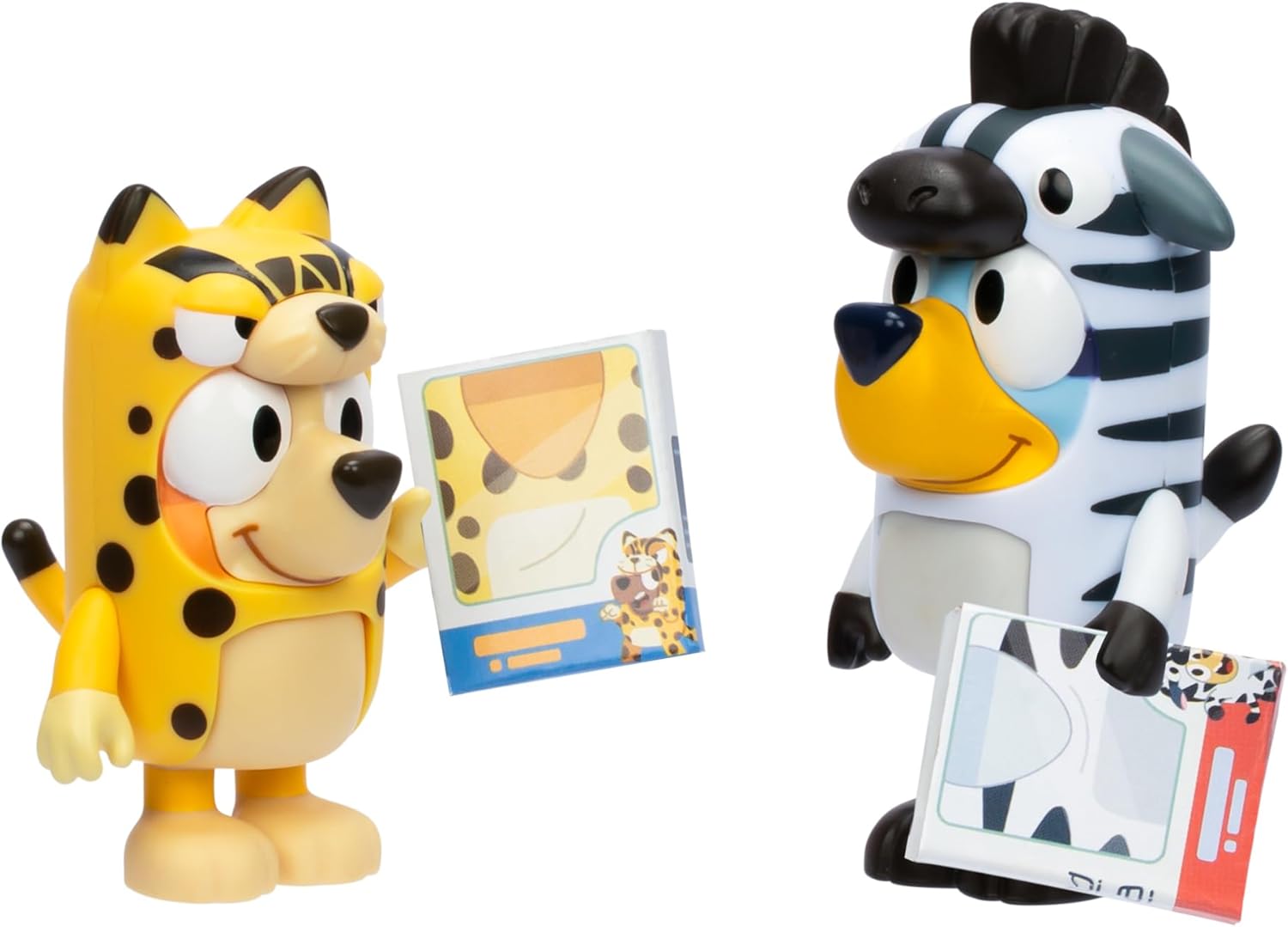 Bluey Figure 2-Pack - Animal Costumes, 2.5 Inch Figures with Accessories, Kids Can Recreate Their Favorite Moments from The Episode - Onesies