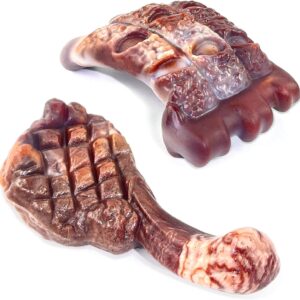 Fuufome Dog Chew Toys for Aggressive Chewers：2 Pack Indestructible Dog Toy for Large Breed- Tough Nylon Teething Bone Toy to Keep Them Busy
